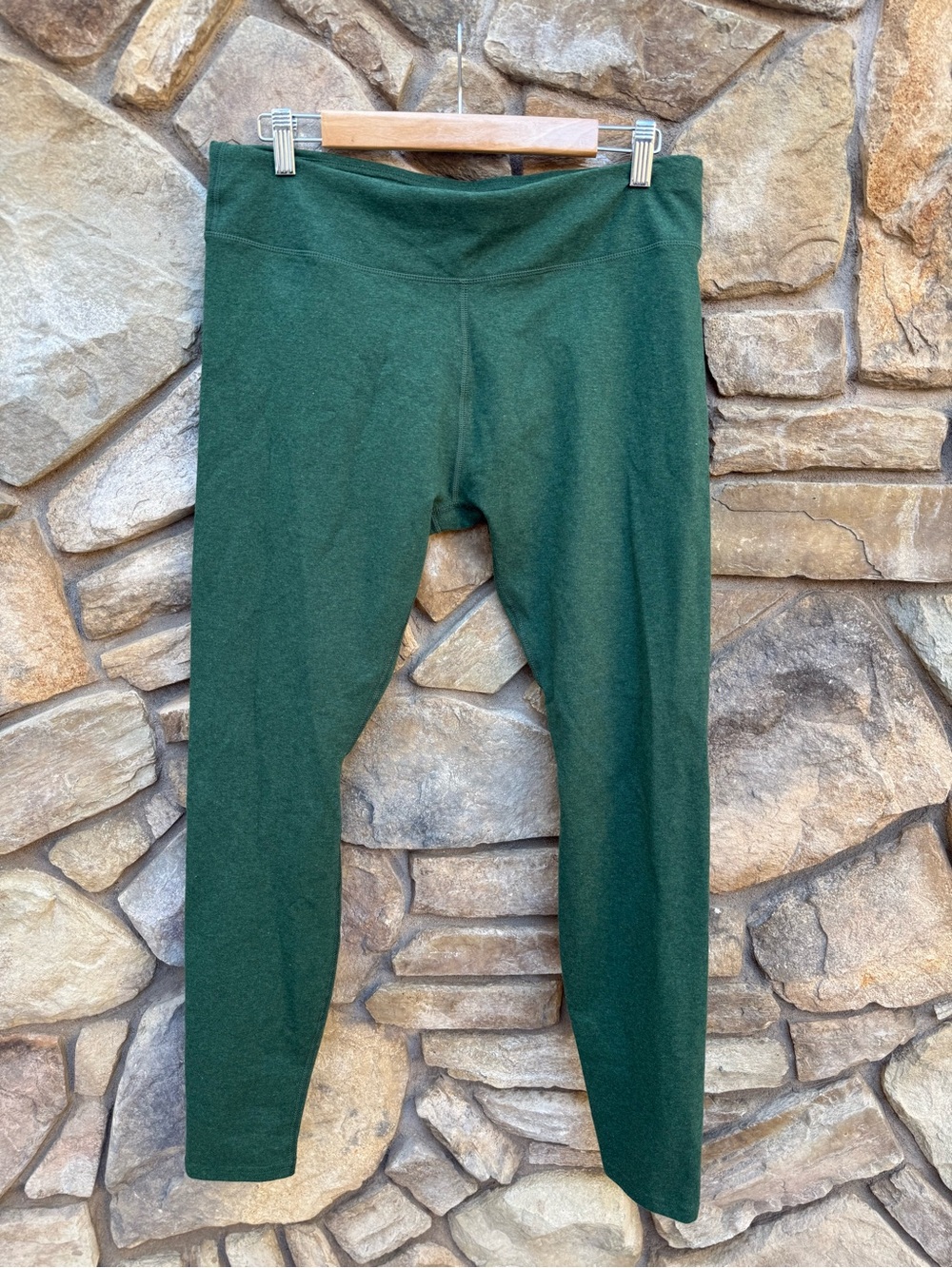 Pact Cotton Forest Green Leggings
